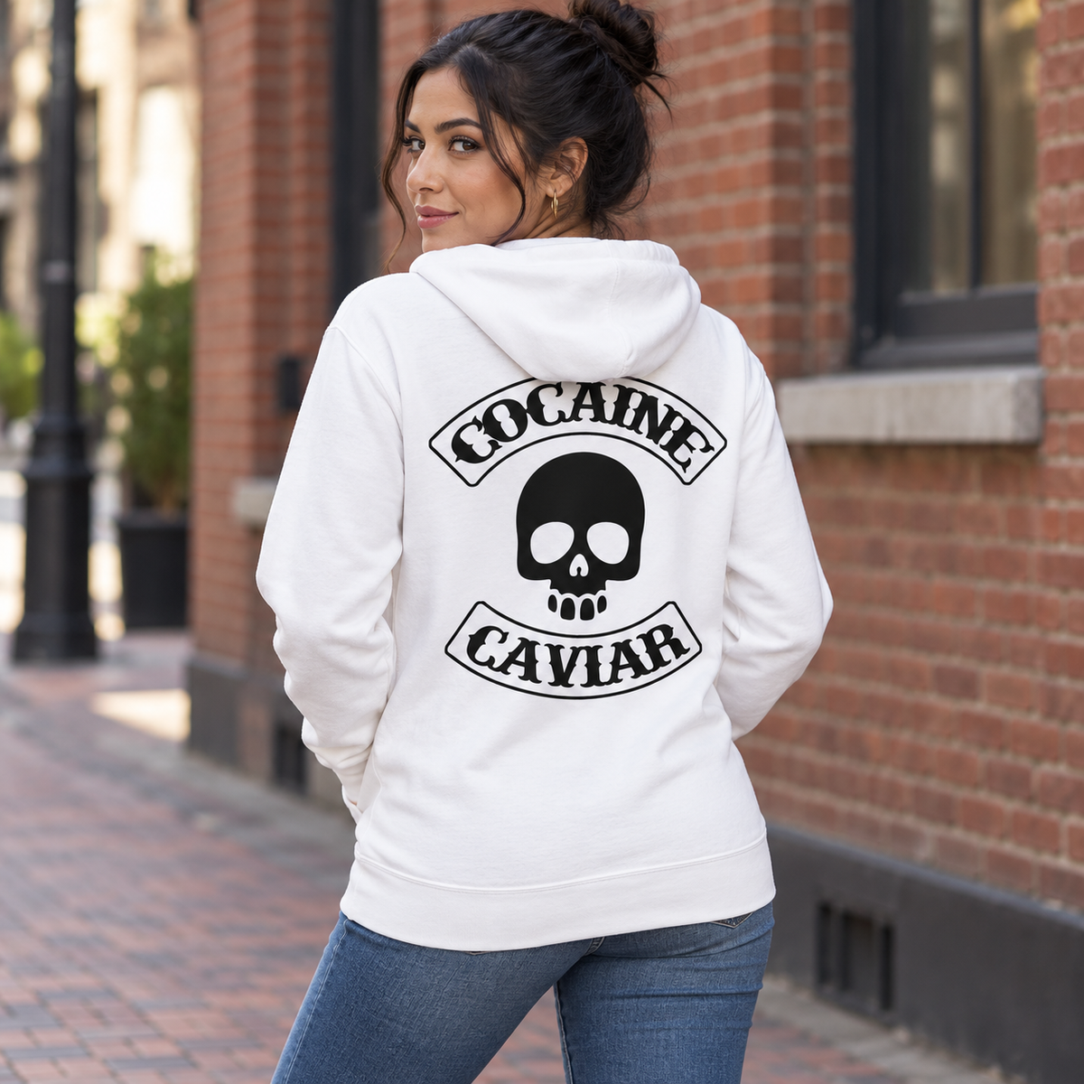 LADIES C&C CROSS BONES SKULL HOODIE