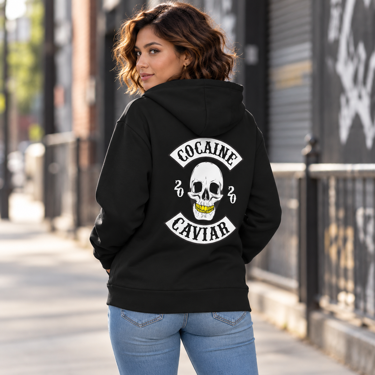 LADIES C&C GOLD GRILL HOODIE