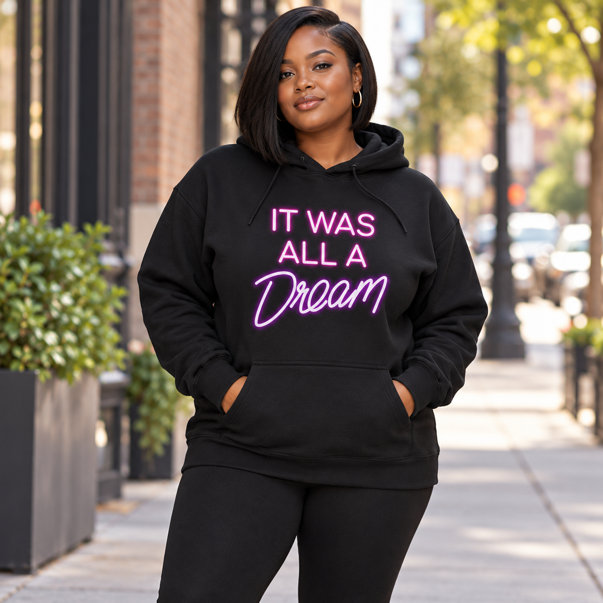 IT WAS ALL A DREAM  College Hoodie