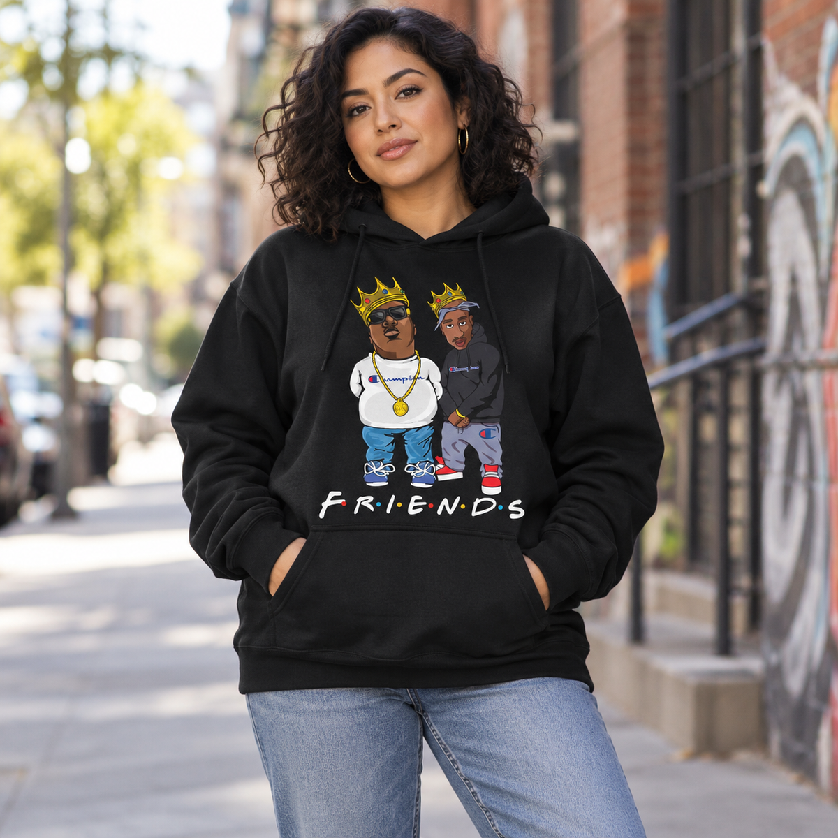 PAC & BIGGIE FOREVER College Hoodie
