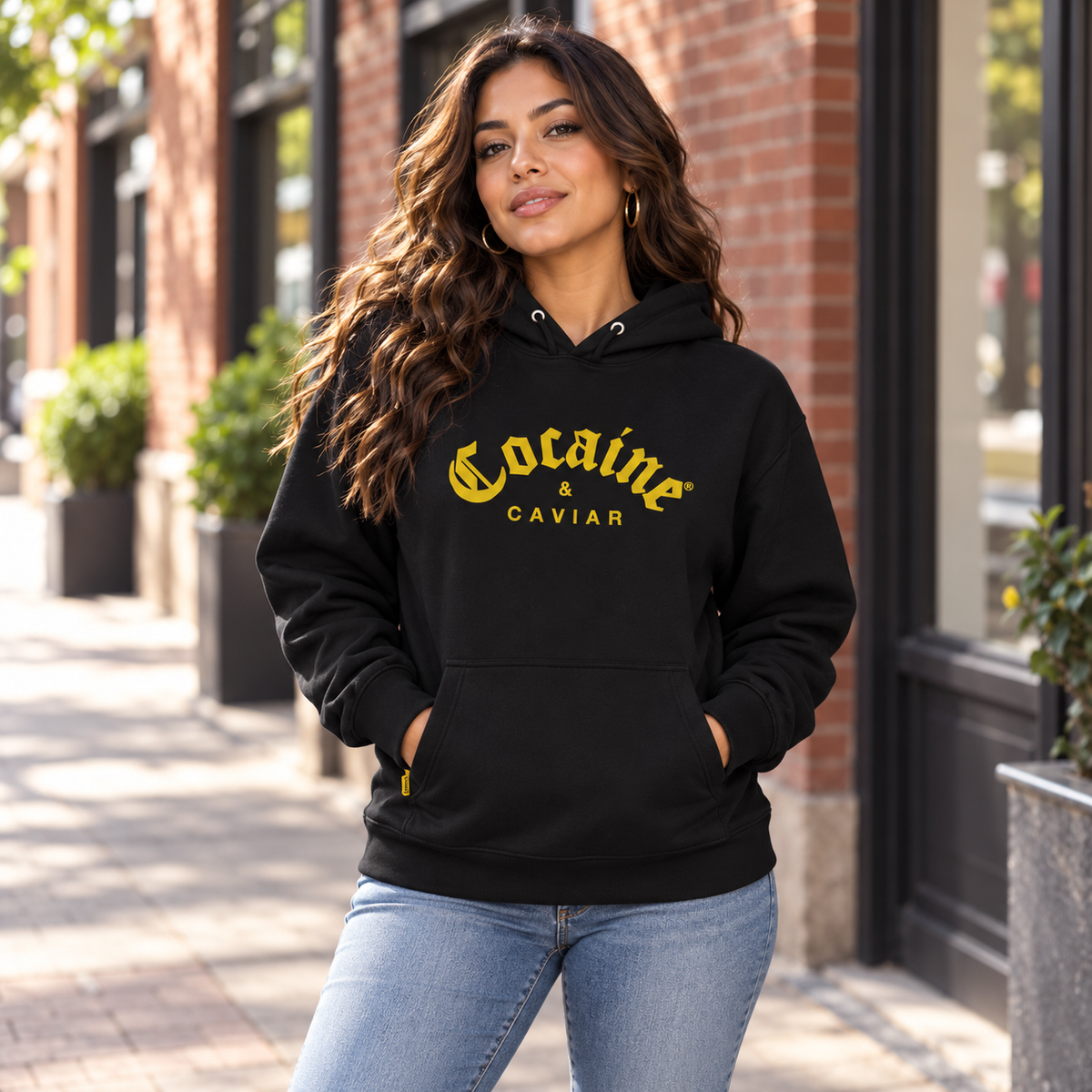 GOLD  EMBROIDERY C&C HOODIE