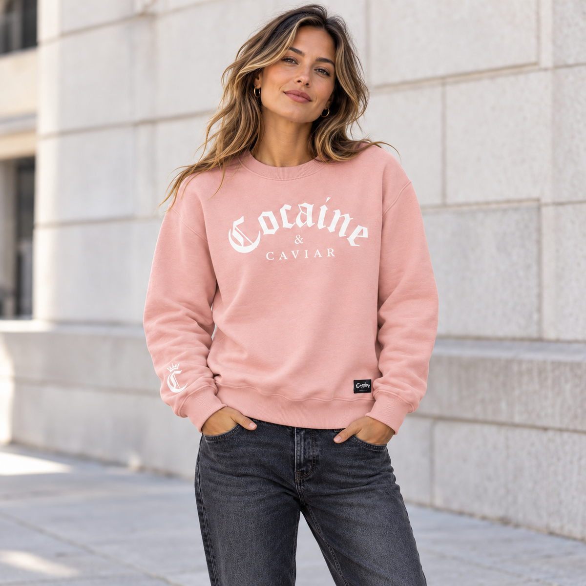 C&C DUSTY PINK  SWEATSHIRT